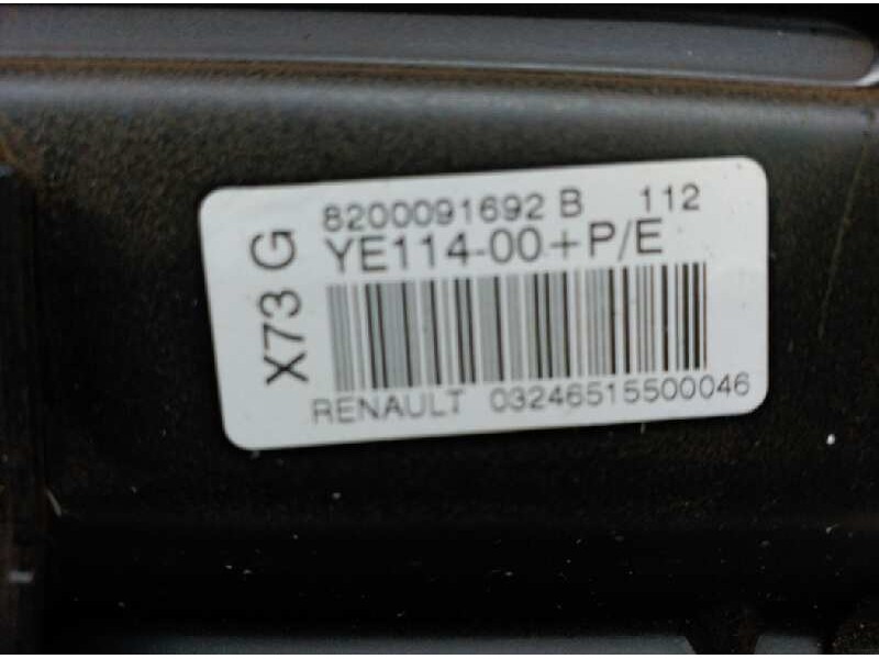 Recambio de airbag delantero derecho para renault vel satis (bj0) expression referencia OEM IAM 8200091692  