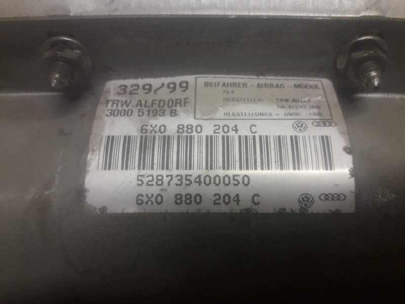 Recambio de airbag delantero derecho para volkswagen polo berlina (6n2) trendline referencia OEM IAM 6X0880204C 30005193B 
