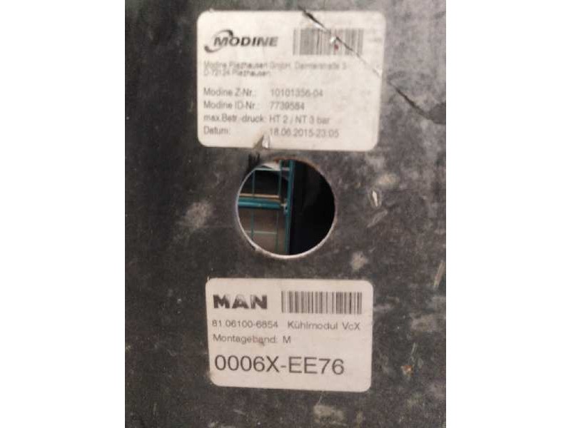 Recambio de radiador agua para man tgx 18.xxx fg / 4x2 bl xl referencia OEM IAM 81061006854 81061010079 