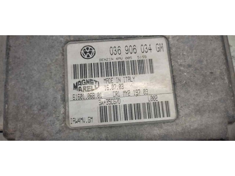 Recambio de centralita motor uce para seat ibiza (6l1) cool referencia OEM IAM 036906034GM  