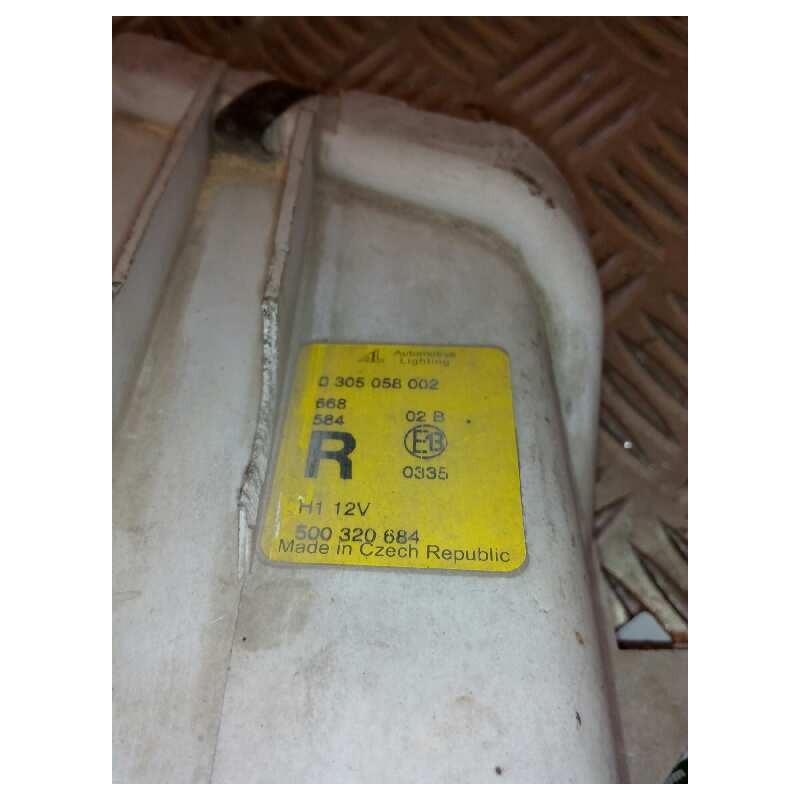 Recambio de faro antiniebla derecho para iveco daily caja cerrada (1999 =>) 35 - c 13 caja cerrada referencia OEM IAM   