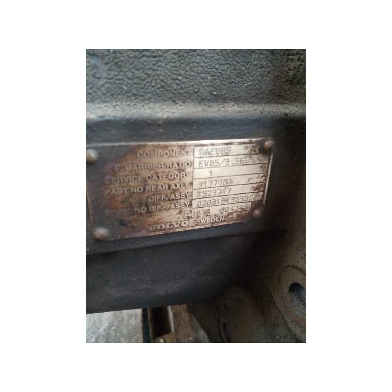 Recambio de grupo para volvo touring b7r autobus referencia OEM IAM RAEV85 1523717 RATIO:3.56/9X32/EV85