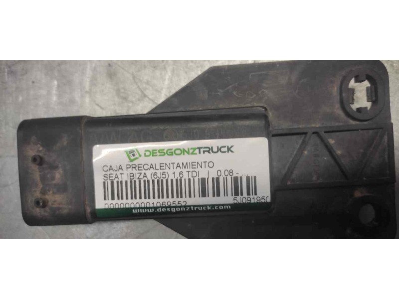 Recambio de caja precalentamiento para seat ibiza (6j5) 1.6 tdi referencia OEM IAM 5J0919506 8 PINS 