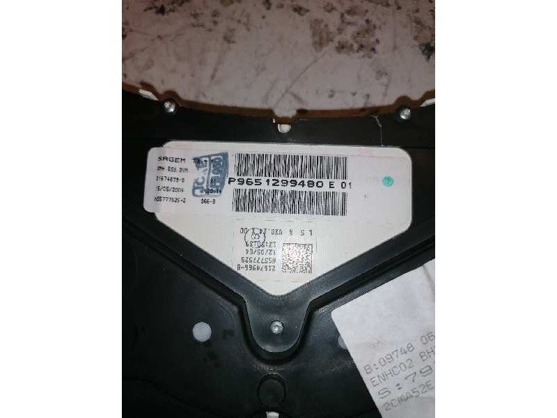 Recambio de cuadro instrumentos para peugeot 307 break / sw (s1) sw clim referencia OEM IAM 9651299480 216748799 