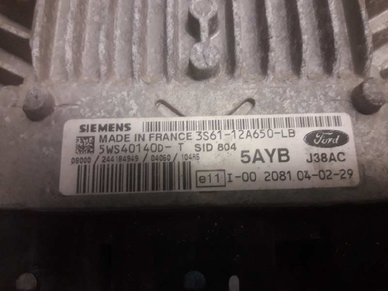 Recambio de centralita motor uce para ford fusion (cbk) ambiente referencia OEM IAM 3S6112A650LB 5WS40140D 