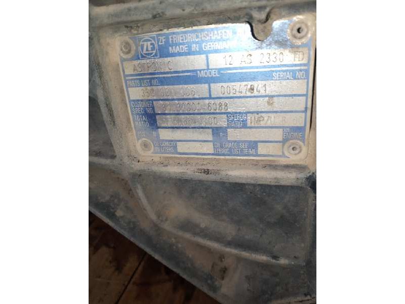 Recambio de caja cambios para man tgx 18.xxx 12.4 diesel referencia OEM IAM 12AS2330TD 81320046088 1353031006