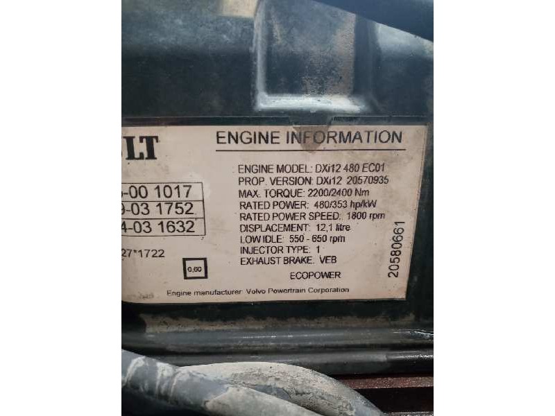 Recambio de motor completo para renault magnum ab 2005 12.0 diesel referencia OEM IAM DXI12480EC01  