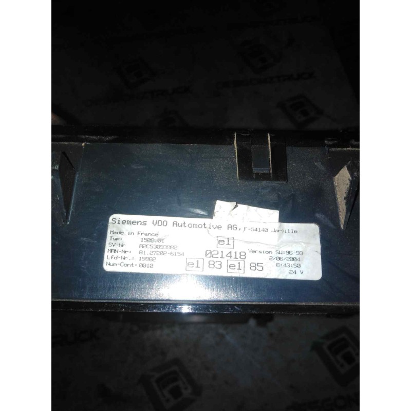 Recambio de cuadro instrumentos para man tg - a 26.xxx fg fnlc 6x2 (e2) l referencia OEM IAM 81272026154  