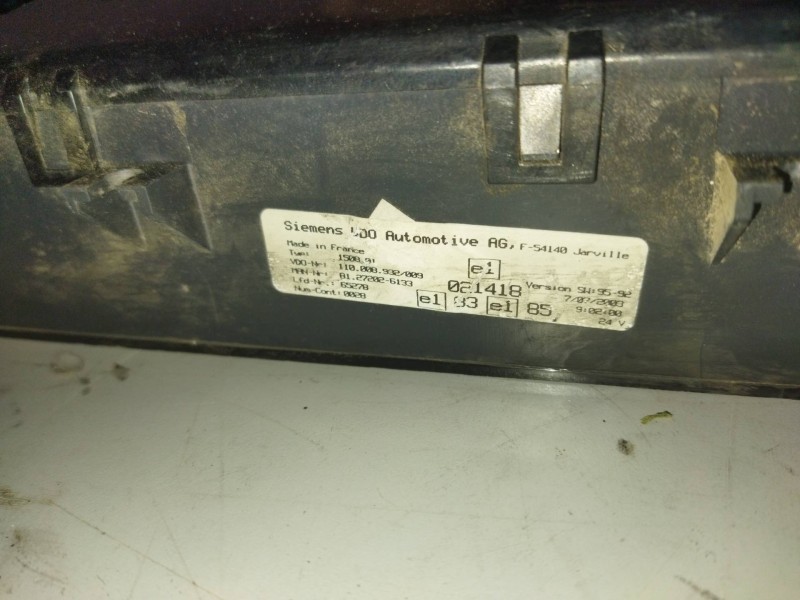 Recambio de cuadro instrumentos para man tg - a 18.xxx 12.0 diesel referencia OEM IAM 81272026133  