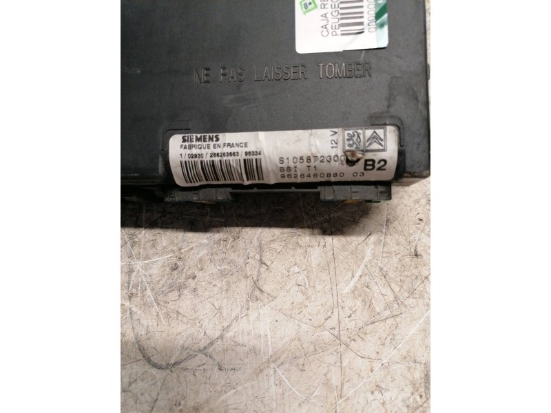 Recambio de caja reles / fusibles para peugeot 206 berlina xt referencia OEM IAM 9626460880 S105872300 BSI