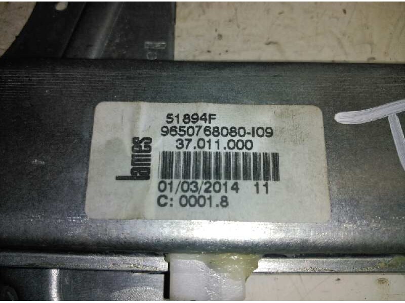 Recambio de elevalunas trasero derecho para peugeot 207 confort referencia OEM IAM 9224A7  