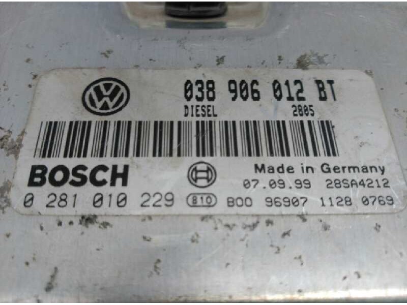 Recambio de centralita ecm ecu para seat leon (1m1) sport referencia OEM IAM 038906012BT 0281010229 28SA4212