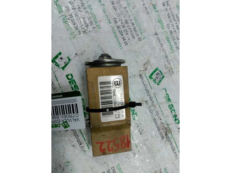 Recambio de valvula expansion para citroën xsara berlina 1.9 d sx referencia OEM IAM 52204990 TEKE 