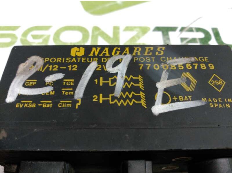 Recambio de caja precalentamiento para renault 19 hatchback (b/c53) gtd referencia OEM IAM 7700856789  
