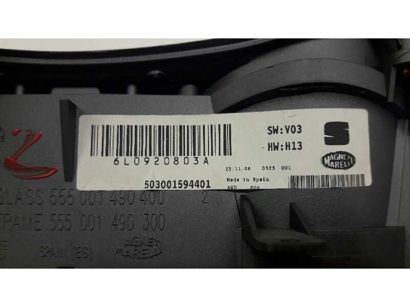 Recambio de cuadro instrumentos para seat ibiza (6l1) cool referencia OEM IAM 503001594401  