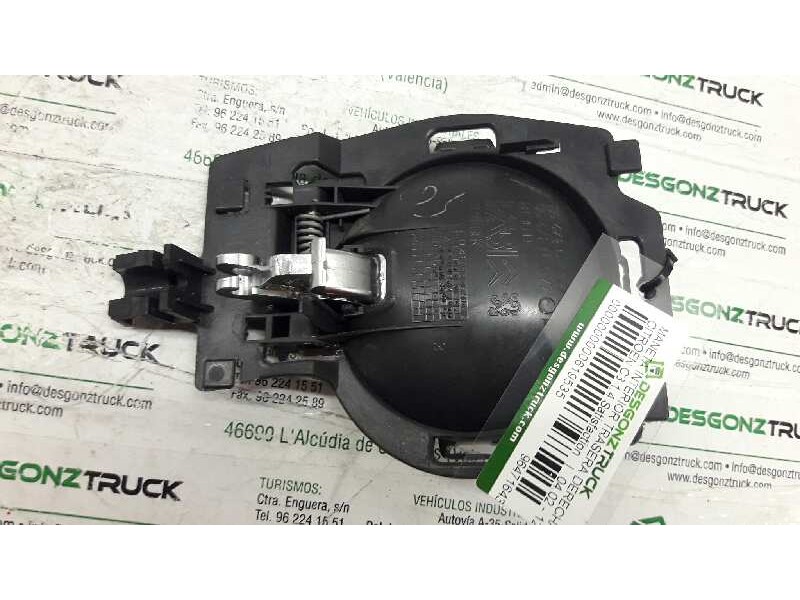 Recambio de maneta interior trasera derecha para citroën c3 1.4 satisfaction referencia OEM IAM 9647164377  