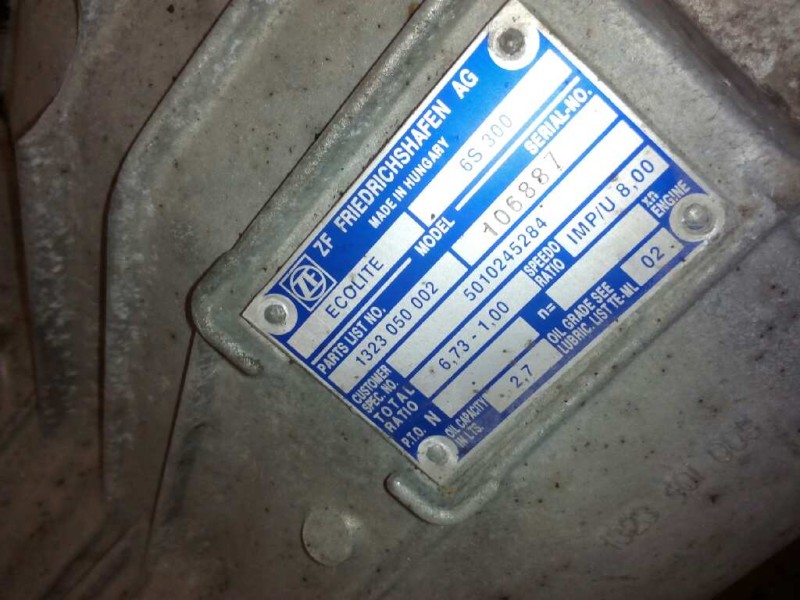 Recambio de caja cambios para renault trucks mascott 130.35 referencia OEM IAM 6S300 1323050002 5010245284