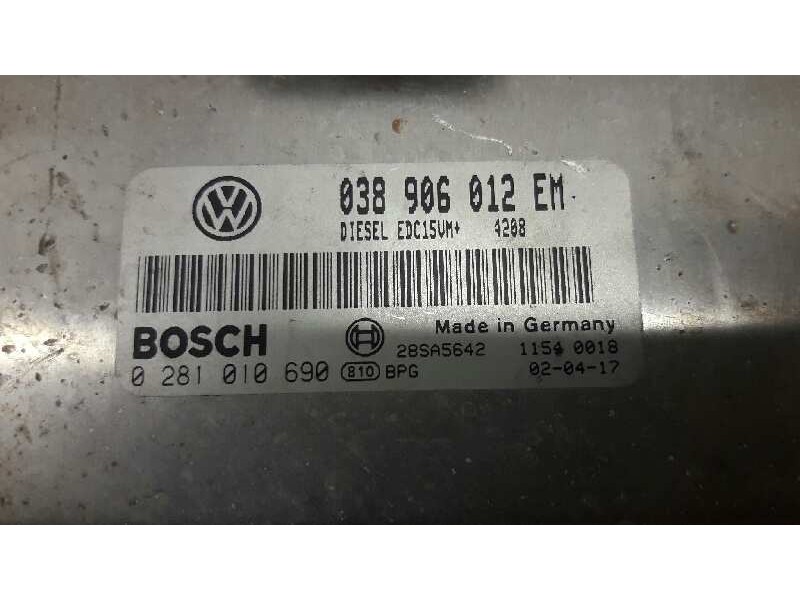 Recambio de centralita motor uce para seat ibiza (6l1) cool referencia OEM IAM 038906012EM 0281010690 BOSCH