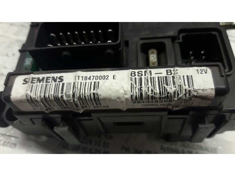 Recambio de caja reles / fusibles para peugeot partner (s2) combi pro referencia OEM IAM  BSM 