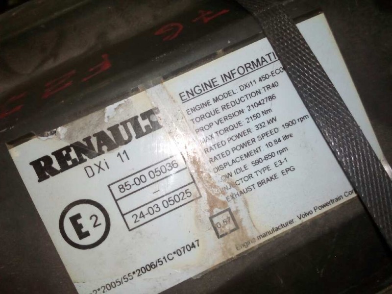Recambio de motor completo para renault trucks premium 2 distribution 450.18d (450cv) referencia OEM IAM DXI11450-ECO6  