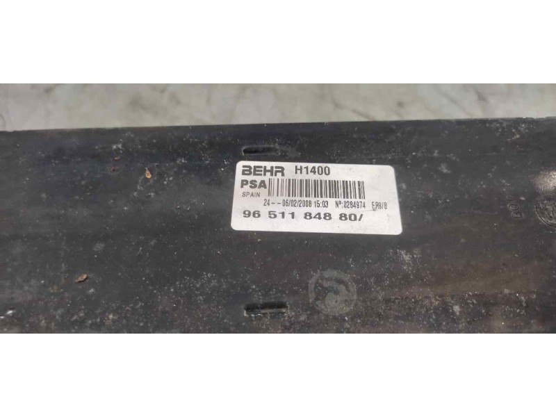 Recambio de intercooler para peugeot 207 sport referencia OEM IAM 9651184880  