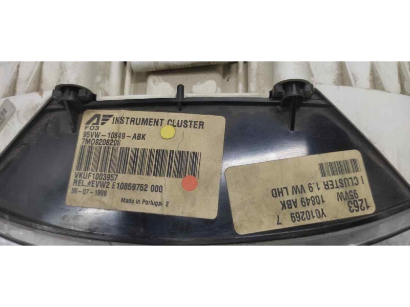 Recambio de cuadro instrumentos para volkswagen sharan (7m8) básico referencia OEM IAM 7M0920820S  