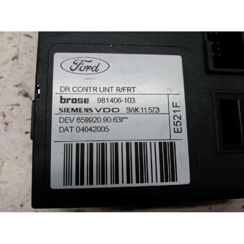 Recambio de motor elevalunas delantero derecho para ford focus c-max (cap) ambiente (d) referencia OEM IAM 981406103 BROSE 