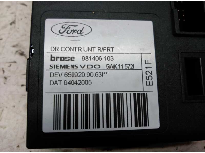 Recambio de motor elevalunas delantero derecho para ford focus c-max (cap) ambiente (d) referencia OEM IAM 981406103 BROSE 