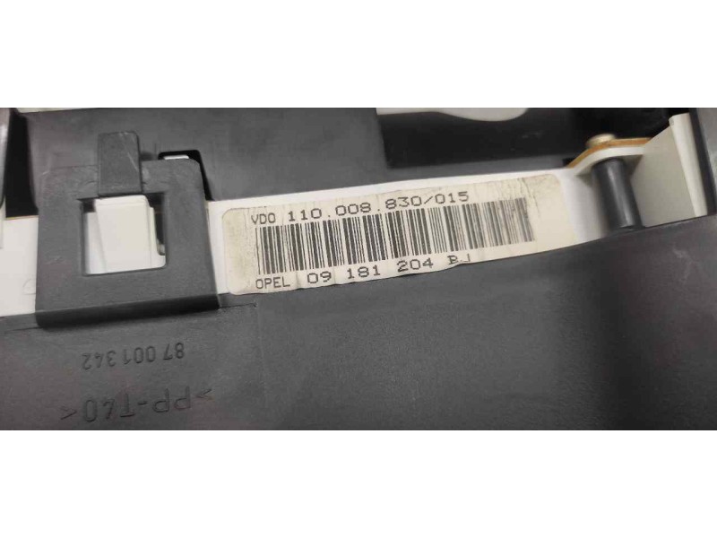 Recambio de cuadro instrumentos para opel astra g berlina comfort referencia OEM IAM 09181204BJ 110008830015 