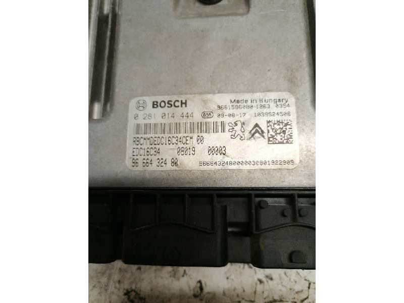 Recambio de centralita motor uce para peugeot bipper básico referencia OEM IAM 0281014444 9666432480 9661586080