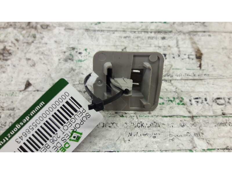 Recambio de soportes de parasoles para peugeot 206 berlina xt referencia OEM IAM  IZQ QUIERDO