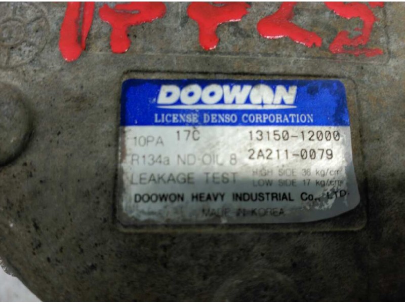 Recambio de compresor aire acondicionado para kia carnival ii 2.9 cdri executive referencia OEM IAM 0K55261450B 1315012000 