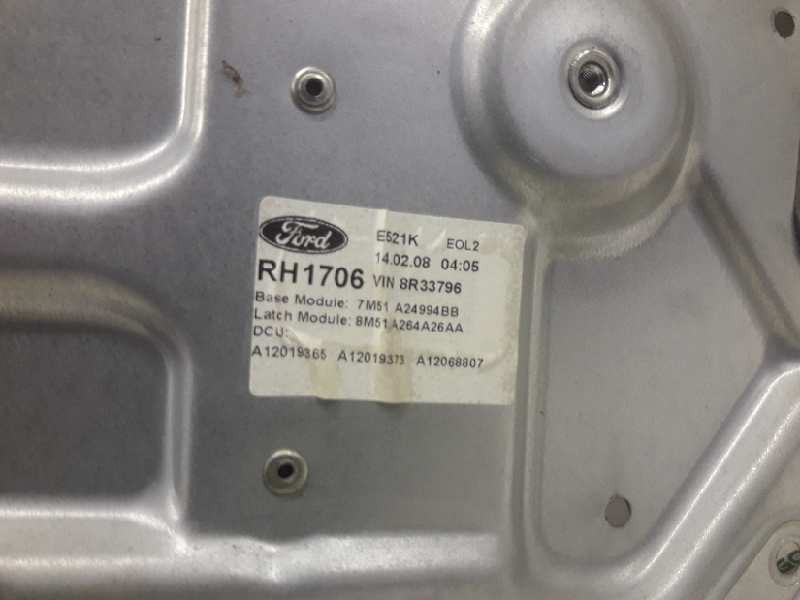 Recambio de elevalunas trasero derecho para ford focus lim. (cb4) titanium referencia OEM IAM 7M51A24994BB 8M51A264A26AA 
