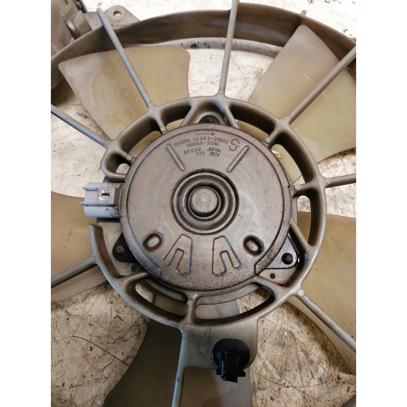 Recambio de electroventilador para toyota yaris (ncp1/nlp1/scp1) 1.3 16v cat referencia OEM IAM 1680003540 1636323020 2 PINS