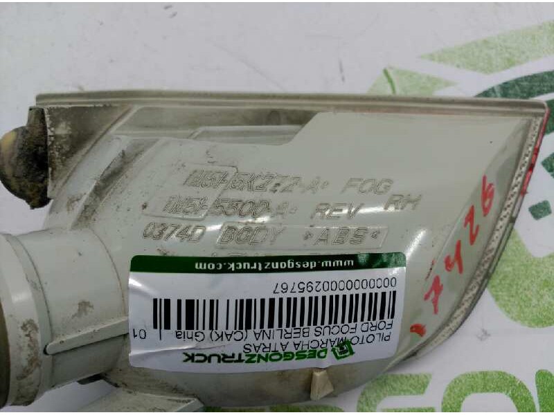 Recambio de piloto marcha atras para ford focus berlina (cak) ghia referencia OEM IAM   