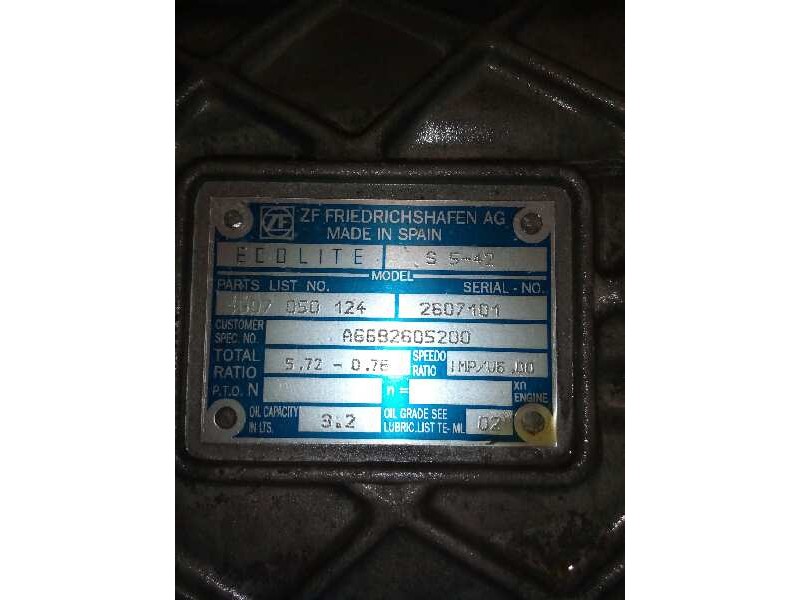 Recambio de caja cambios para mercedes trucks atego 815 f (152-156cv) referencia OEM IAM S542 130750124 2607101