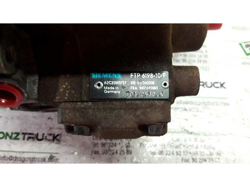 Recambio de bomba inyeccion para peugeot 207 xad referencia OEM IAM 9651590880  