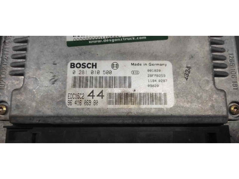 Recambio de centralita motor uce para peugeot 206 berlina xs referencia OEM IAM 0281010500 9641606980 28FM0259