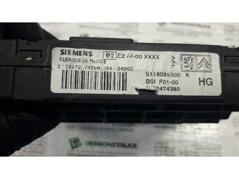 Recambio de caja reles / fusibles para citroën c3 1.4 hdi 16v exclusive referencia OEM IAM S118085300 BSI 