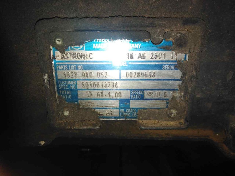 Recambio de caja cambios para renault magnum e-tech 2000 referencia OEM IAM 16AS2601IT 1328040052 5010613234