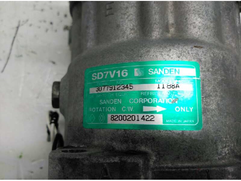 Recambio de compresor aire acondicionado para renault trucks mascott 160.35 referencia OEM IAM 8200201422 SD7V161188 SANDEN