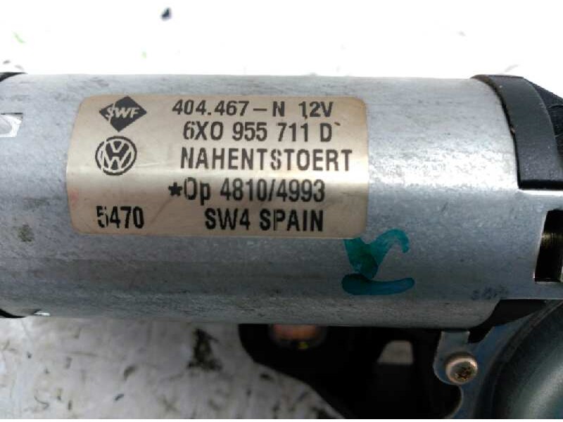 Recambio de motor limpia trasero para volkswagen polo berlina (6n2) 1.9 sdi referencia OEM IAM 6X0955711  