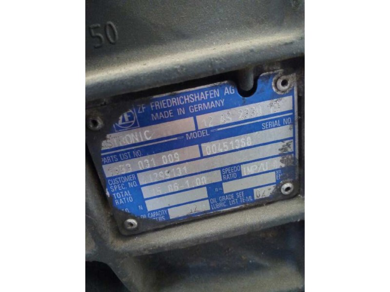 Recambio de caja cambios para iveco trucks stralis as 190s48 referencia OEM IAM 12AS2330 1353031009 00451368