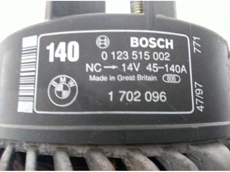 Recambio de alternador para bmw serie 7 (e38) 750i automático referencia OEM IAM  BOSCH 