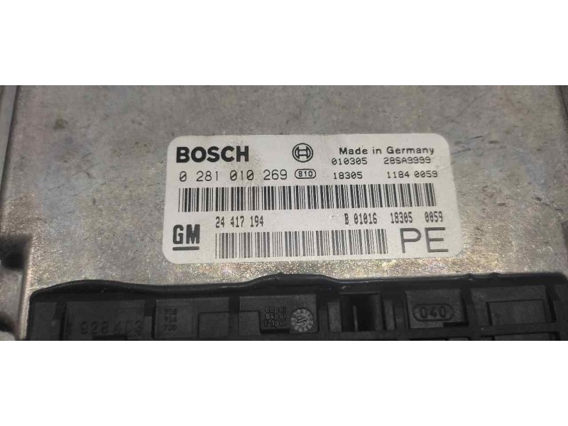 Recambio de centralita motor uce para opel vectra b berlina básico referencia OEM IAM 0281010269 24417194 28SA9999