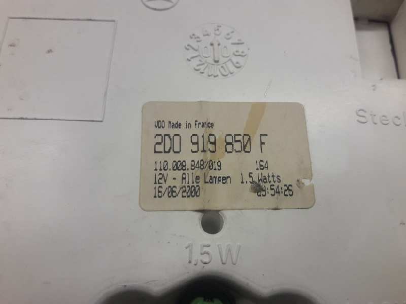 Recambio de cuadro instrumentos para volkswagen lt caja cerrada / combi (mod. 1997) referencia OEM IAM 2D0919850F 110008848019 