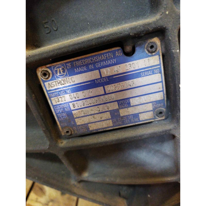 Recambio de caja cambios para man tg - a 18.xxx 12.4 diesel referencia OEM IAM 12AS2301IT 1327040079 81320036870