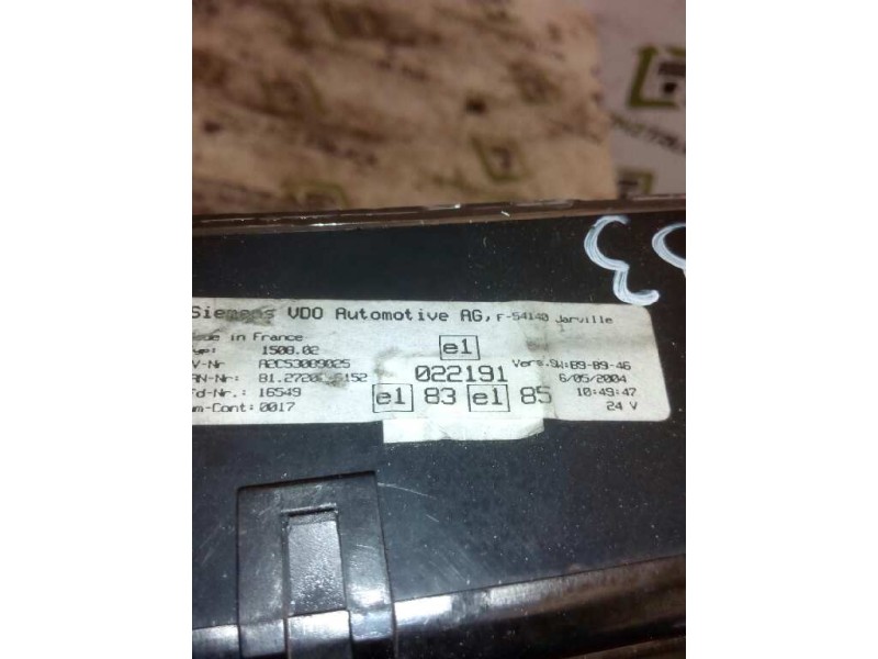 Recambio de cuadro instrumentos para man tg - a 18.xxx 12.4 diesel referencia OEM IAM 81272026152  