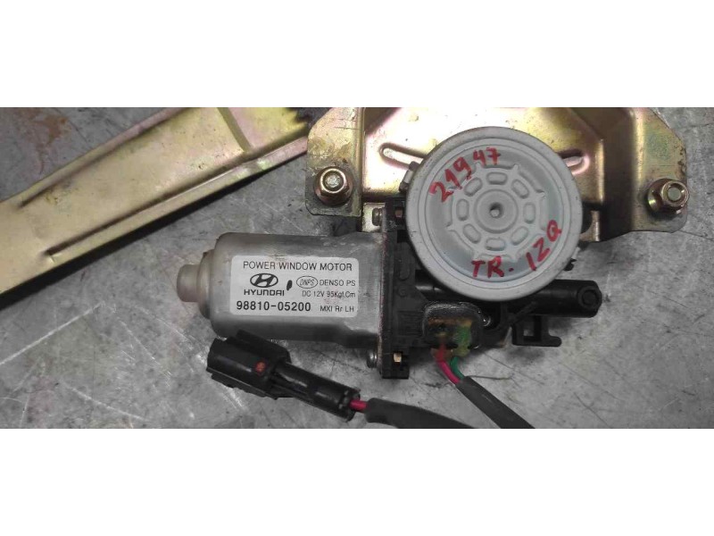 Recambio de elevalunas trasero izquierdo para hyundai atos (em) 1.1 gls referencia OEM IAM 9881005200 2 PINS 