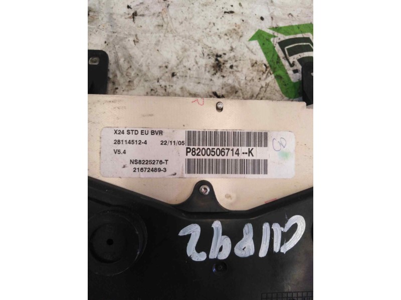 Recambio de cuadro instrumentos para renault mascott 3.0 diesel referencia OEM IAM P8200506714  